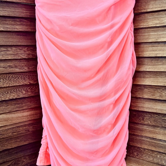 Lulus Ruched Mini Dress - Picture 4 of 9